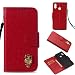 Produktbild HuaWei P20 Lite Hülle,Alfort HuaWei P20 Lite Schutzhülle, Simulations Retro Flip Wallet Lederhülle PU Leder Tasche Case Cover für HuaWei P20 Lite Smartphone (Rot)