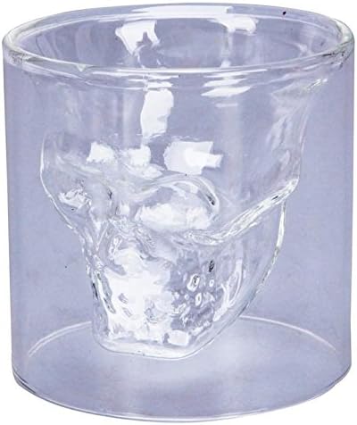 Vonraech Doomed Crystal Skull Head Shape Vodka Wine Shot Glass Drinking Ware Cup