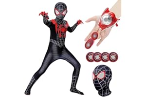 ZeiLaBang Kakadi Spider Anzug Kinder Bodysuit,Spider kostüm kinder,Superheld 3D Ani-me Anzug Raveparty Party Kostüm Kinder,Jumpsuit Super Kostüm Karneval für Party, Weihnachten