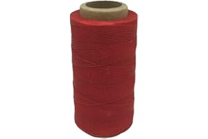 Yulakes - Filo cerato per cucire pelle, riparare scarpe e molto altro, lunghezza: 260 metri, larghezza: 1 mm Red