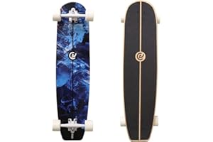 Coasto - Surfskate - Skateboard pour Skatepark, Street, Pumptrack et Surf - Planche Idéale pour Cruiser - Tout-Terrain - Trucks Optimisés - Deck Pad Transparent et Adhérant