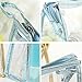 SNNplapla Transparent Plastic PVC Zipper Cosmetic Travel Toiletry Bag (Blue)