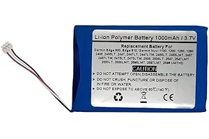 STARNOVO 3.7V/1000mAh GPS Navigator Replace Battery for Garmin Edge 800, Edge 810, Garmin Nuvi 1100， 1200, 1250, 1260，Garmin Nuvi 2405, 2405LT, 2447, 2447LT, 2447LTM, 2455LT, 2455LMT, 2457, 2457LTM, 2475LT