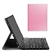 Produktbild iPad pro10.5 Tastatur Fall, Ultra Dünn Wireless Bluetooth Tastatur Tasche PU Leder Faltbar Etui mit Tastatur für Apple iPad pro10.5/A1701, a1709 for iPad Pro10.5 Rosa