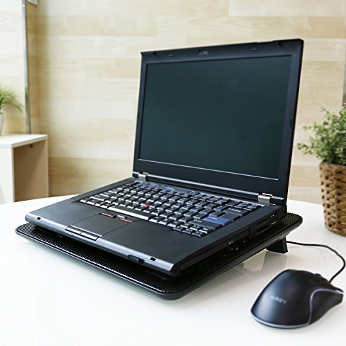 AUKEY Laptop Kühler 12-17 Zoll, 2 Lüfter mit LEDs, 2 USB-Ports, Cooling Pad, Notebook Cooler Ständer Kühlpad Kühlmatte (CP-R3) - 6