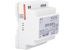 NATUDECO DR-60-12 Fuente de alimentación en carril DIN 100-240V 12V 5A 60W Salida única PWM Fuente eléctrica conmutada Medio puente Fuentes de señal Equipo industrial(DR-60-12)