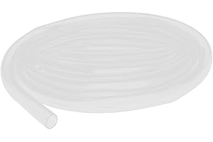 UXCELL Sourcingmap Silicone Tube 8mm ID X 10mm OD 6.56ft Flexible Silicone Rubber Tubing Water Air Hose Pipe Clear for Pump Transfer