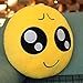 Produktbild Emoji Kissen Pitiful Face Kissen, Lila-Salt® - Emoticon Nettes weiches angefülltes bequemes Plüsch-smiley-Kissen-Kissen, 28cm / 12 Zoll Gelb rundes starkes, buntes Neuheit-Geschenk