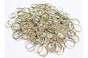 SEEAR LIGHTS 250 Large Size 14 mm ANTIQUE BRASS BRONZE Rings Fasteners Clasps Metal Chandelier Light Links For Making Chains of Garlands Crystals Drops Crafts Beading Charms Christmas Tree Decorations
