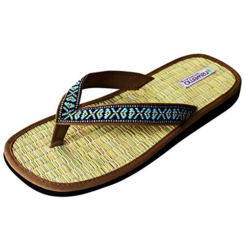 Zimt-Slipper Nawemo ''Wild West'', Beige, 42/43 EU