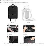 Auto Rücksitz Organisator, Galopar Multifunktionsbett Organisator Auto Speicher Auto Rücksitz Schutz mit Mehrfachtaschen Tabletten Halter Faltender Speisentablett Auto Aufräumung für Kinder - 8