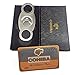 Produktbild COHIBA Portable Stainless Steel Super Sharp Double Blade Guillotine Cigar Cutter in a Nice Gift Box, Free Velvet Pouch Included (2)