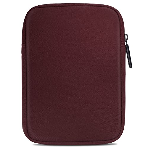 MoKo Universal 6 Zoll Sleeve Hülle - Tragbare Neoprene Schutzhülle Tasche für Tablets, Kobo Touch 2.0, Kobo Glo HD, Tolino Shine 2HD, Tolino Vision 3HD E-Book E-Reader, Rot Wein