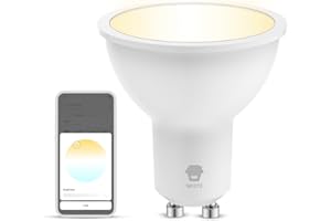 Chuango GU10W Lampadina Spot da Incasso Smart Wifi - Lampadina Intelligente Bianca per Risparmio Energetico Potenza 5W