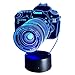 Produktbild LIGHT YEARS 3D Nachtlicht, LED Bunte Touch Kreative Nachtlicht USB Lade Acryl Kamera 3D Illusion Effekt 7 Farbwechsel Kind Baby Bett Dekoration Geschenk Tischlampe