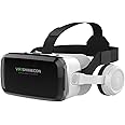 VR SHINECON 3D HD Virtual Reality Headset for Movies and Games VR Glasses Goggles 2K Anti-Blue Lenses, Adjustable Pupil & Object Distance for Phones 4.7-6.7"[2021 Newest]