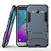 Produktbild Roreikes Schutzhülle für Samsung Galaxy J3 ( 2015) und Samsung Galaxy J3 ( 2016) Duos ‘5.0’ Zoll, Rüstungs Series Hülle Silikon Stoßfest Case mit Ständer Schutzhülle für Samsung Galaxy J3 ( 2015) und Samsung Galaxy J3 ( 2016) Duos ‘5.0’ Zoll - Blau+Schwarz