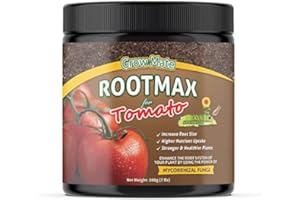 Grow Mate RootMax Tomate Mycorhizal Fungi (200G) Améliore le système racinaire de toutes les fleurs | Pour jardins, pelouses, propriétés, jardins familiaux