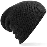Beechfield B461 Slouch Beanie - Black 