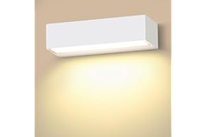 CWYCFW 18W Applique da Parete Interno/Esterno Bianco 30Cm Lampade da Parete 3000K Bianco Caldo Applique Esterno IP54