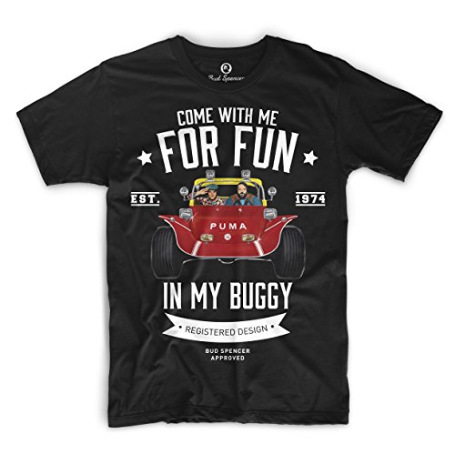 Bud Spencer Herren Zwei wie Pech und Schwefel T-Shirt (schwarz) (L) Bud Spencer Herren Zwei wie Pech und Schwefel T-Shirt (schwarz) (L)