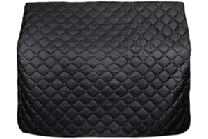 CLGTY Piano Cover Upright, Quilted Thicken Water Resistant Decorative Cover Fits Standard Sized Upright Pianos-black