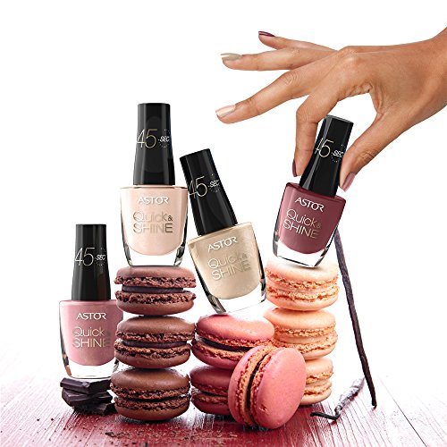 Astor Nagellack Quick und Shine Nailpolish, Farbe 618, blackberry smoothie, Brombeer, 1er Pack (1 x 8 ml) - 2