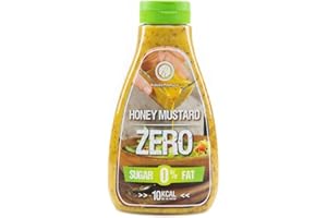 RABEKO PRODUCTS Rabeko Zero Sauce - moutarde au miel, 1 x 425 ml sans sucre et peu de matières grasses - produits sains, faible en glucides et en calories pour salades, frites, burgers - sans gluten ni lactose