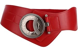 SYMOL Ceinture Femmes Stretch Ceinture Élastique Ceinture Taille Ceinture Femmes Large 7,5 CM Ceinture En Cuir Grande Taille 70-160CM Mode Femme Ceinture Ceinture Extensible.