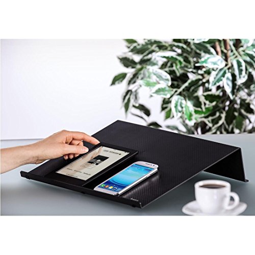 Hama Laptopst  nder Kochbuchst  nder in Carbonoptik  Laptophalter f  r Notebooks  Laptops  Tablet  eBook-Reader  Notenhefte und B  cher  rutschfeste G