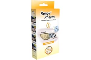 IRONTEK LUBRIFIANTS HAUTE QUALITE RENOV’PHARES Kit Rénovation Phare Voiture I IRONTEK I 3 Lingettes I Rénovateur Phare Voiture, Kit Rénovation Phare, Sans Ponçage, Nettoie Dégraisse Protège, Compatible Tous Véhicules, Résultats Rapide