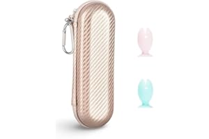 Yinke Étui de Voyage pour Brosse à Dents Électrique, Inclut Protecteur de Brosse à Dents en Forme de Poisson, Convient pour Braun, Philips et Autres, Noir