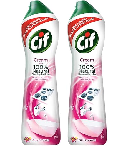 CIF Crema Detergente Al Limone | Confezione 2 Pezzi | Pulizia Profonda Con Microparticelle | Sgrassatore Per Superfici Cucina E Bagno - 2