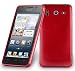 Produktbild Huawei G510 Silikonhülle in ROT von Cadorabo - TPU Schutzhülle für Huawei G510 Edelstahloptik gebürstet BRUSHED Design – Handyhülle Bumper Case Backcover in ROT