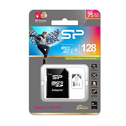 Silicon Power-128GB High Speed MicroSD Card with Adapter