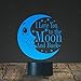 Produktbild I Love You to the Moon and Back Lamp, Decoration lamp, 7 Color Mode, Awesome Christmas gifts (MT228)