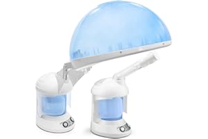 Hooded Hair Steamer and Facial Steamer 2 in 1 Function Personal Care O3 Ozone Aroma Hand Face Steam Hair Steam Beauty Machine Elitzia ETKD2328A