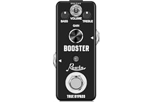 Rowin Booster Pedal mit sattem Verzerrungs-Sound True Bypass LEF-318