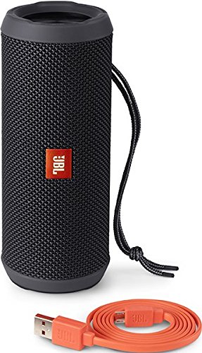 JBL Flip 3 Spritzwasserfester Tragbarer Bluetooth-Lautsprecher mit auÃŸerordentlich Kraftvollem Klang - Sonderausgabe - Schwarz
