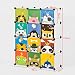 SoBuy FSS52, DIY 12 Cubes with Doors, Children Storage Unit, Interlocking Cube Storage Organiser Cabinet Wardrobe -Animals