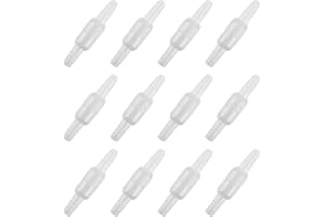 PLUVYZE 12 Stück Sauerstoffschlauchverbinder 360 Grad drehbarer Schlauchverbinder Schwenkverbinder für Schläuche O2-Schlauchverbinder verhindern das Verdrehen des Schlauchs