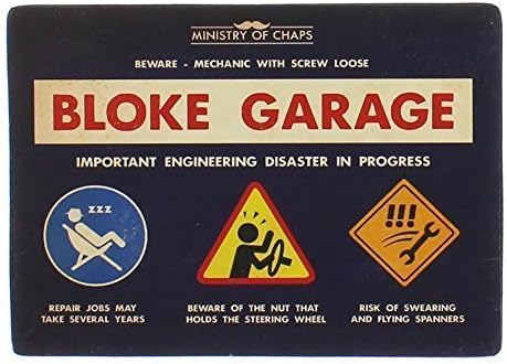 Plaque/Sign (Metal) ~ Ministry of Chaps ~ BLOKE GARAGE
