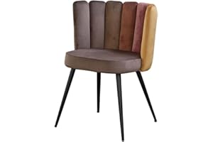‎KAWOLA Designer Stuhl Jada - Esszimmerstuhl & Schminktisch Stuhl | Bezug Schreibtischstuhl, Stühle Braun, Küchenstuhl, Lounge Chair, Dining Chair | Modern, Vielseitig als Sitzgelegenheit, Esszimmerstühle