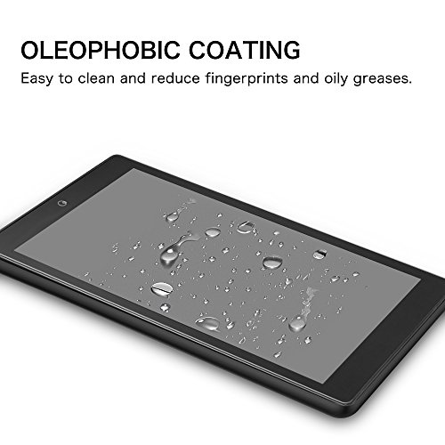 Fintie Folie Panzerglas für Amazon Fire HD 10 Zoll (2015) – [9H Härtegrad] Premium HD klar [stark kratzfest] Hartglas Panzerglas Displayschutzfolie Glasfolie Tempered Glass Screen Protector - 3