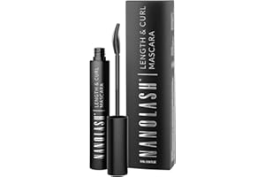 Wydłużający i podkręcający tusz do rzęs Nanolash 10 ml - efekt idealnie wydłużonych i perfekcyjnie podkręconych rzęs, wydłużająco-podkręcajaca maskara do rzęs, czarna maskara