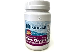 Mugar- Cloro Choque de Acción Rápida Aguas Cristalinas Premium- Cloro para Piscinas Liner o Desmontables- Formato 500g
