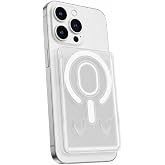 Coverzone iPhone i&ccedil;in MagSafe ile Uyumlu Transparan Kart, Manyetik Kartlık, S&uuml;per Yapışma ve Sağlam Tutuş, Kompakt ve Şık TaŞ