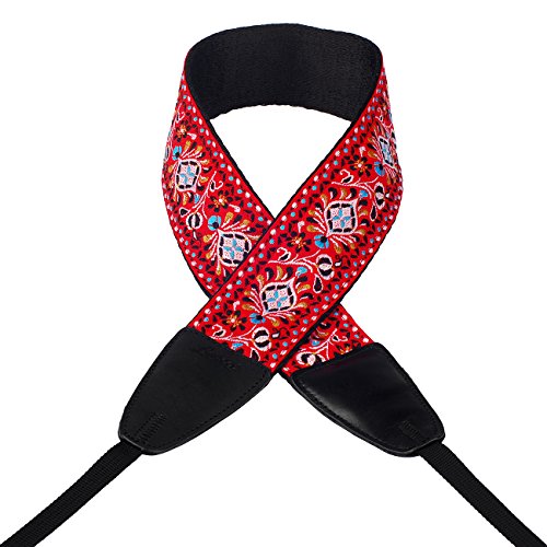 LYNCA LT-01K bandouli  re sangle de cou sangle d   paule amovible Jacquard au style r  tro pour tous les appareils photo dslr Canon Nikon Sony Olympus Pentax etc