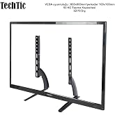 Tv Stand Masa&uuml;st&uuml; Stand 32-75in&ccedil; Sabit Tv Y&uuml;kseltme Lcd Taban Braketi M&ouml;nit&ouml;r Lcd Led Siyah