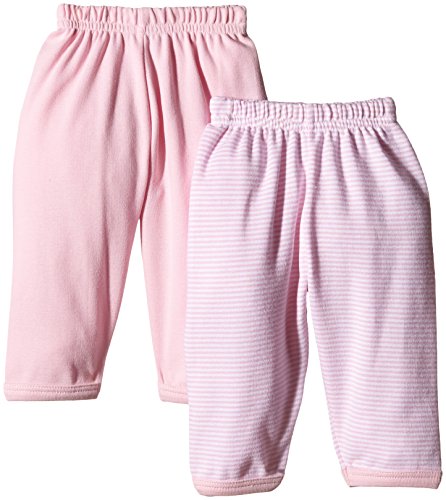 Teddy Baby-Girls Jersey Striped Set of 2 Romper, Pink (Pink/Striped), 50/56